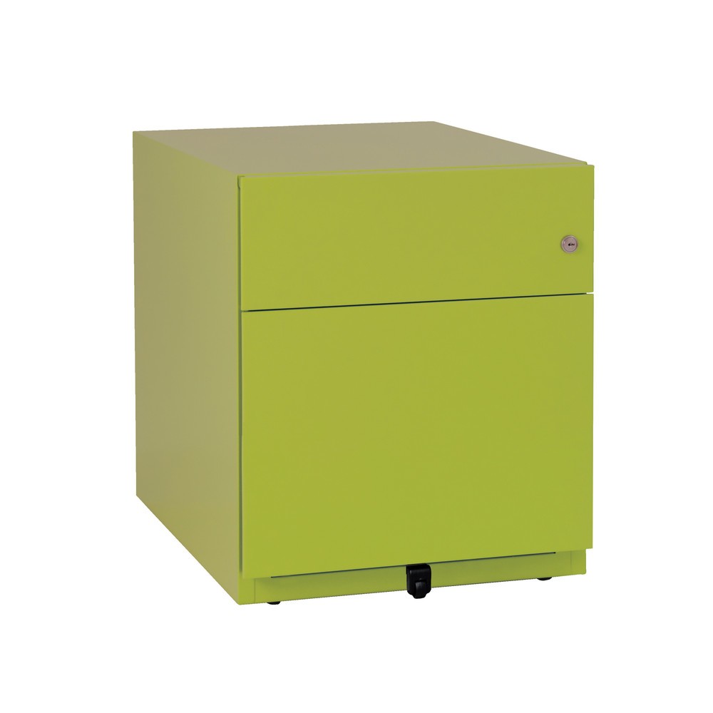Productafbeelding nr. 1: Ladekast op wielen Note™ met hangmappen en lade, h x b x d 495 x 420 x 565 mm, groen