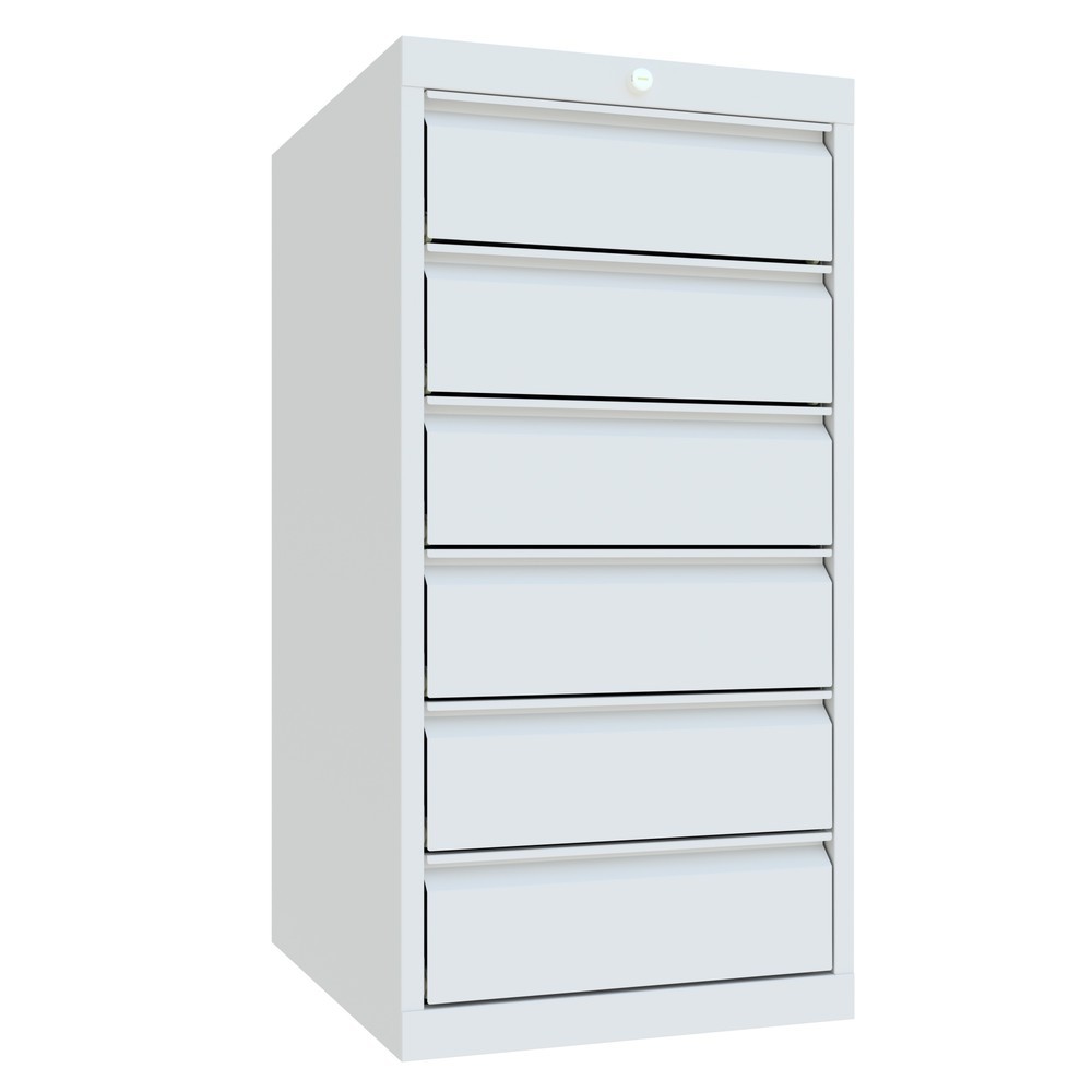 Productafbeelding nr. 2: Ladekast PAVOY, hoogte 1.000 mm, laden 6x150 mm, breedte 500 mm, lichtgrijs, lichtgrijs