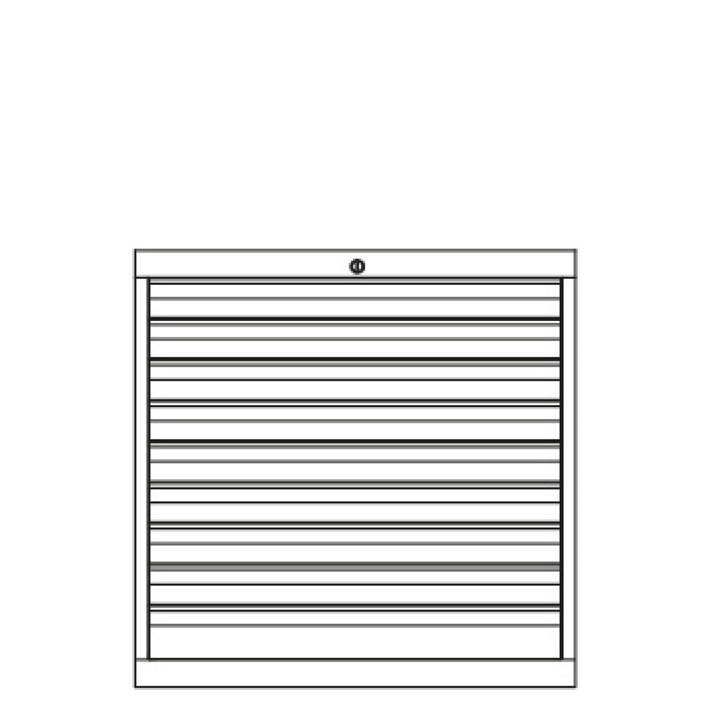 Ladekast PAVOY, hoogte 800 mm, laden 2x100 + 4x125 mm, breedte 1.023 mm, lichtgrijs, lichtblauw Productafbeelding nr. 3: Ladekast PAVOY, hoogte 800 mm, laden 2x100 + 4x125 mm, breedte 1.023 mm, lichtgrijs, lichtblauw