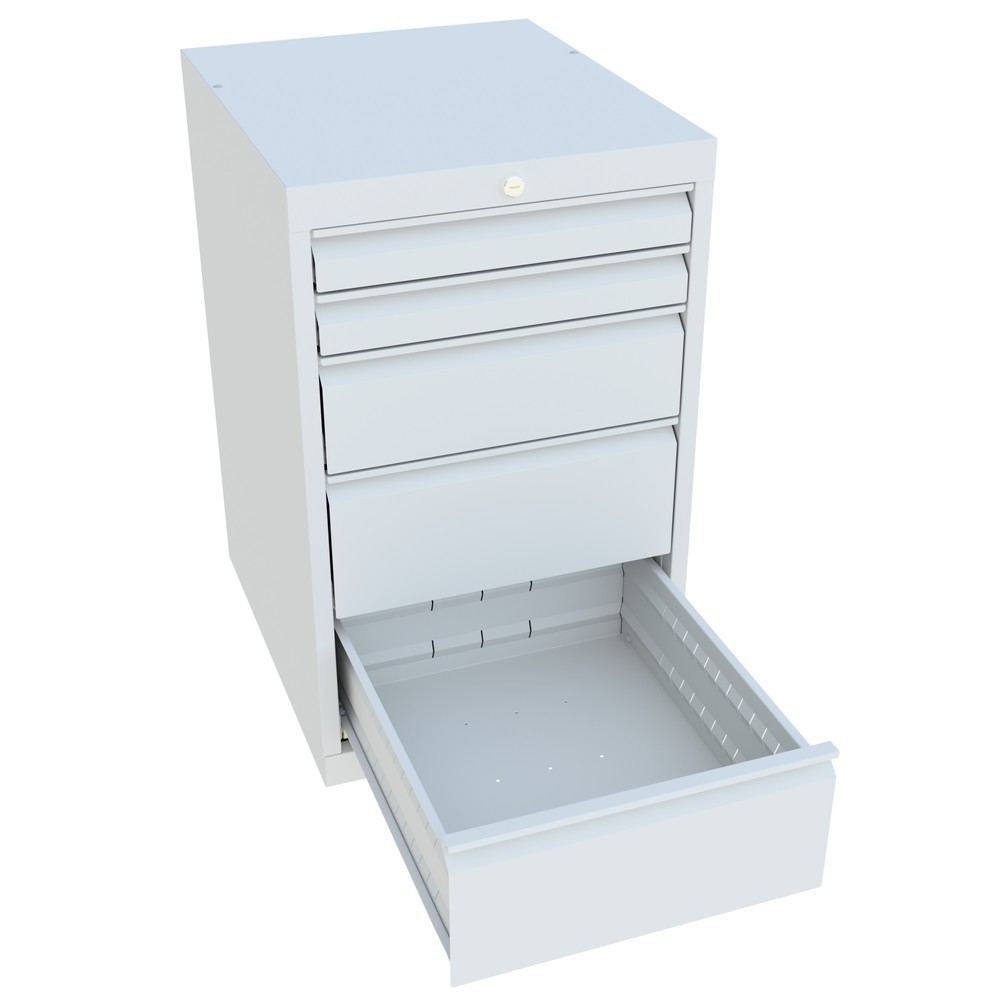 Productafbeelding nr. 3: Ladekast PAVOY, hoogte 800 mm, laden 2x70 + 1x150 + 2x200 mm, breedte 500 mm, lichtgrijs, lichtgrijs