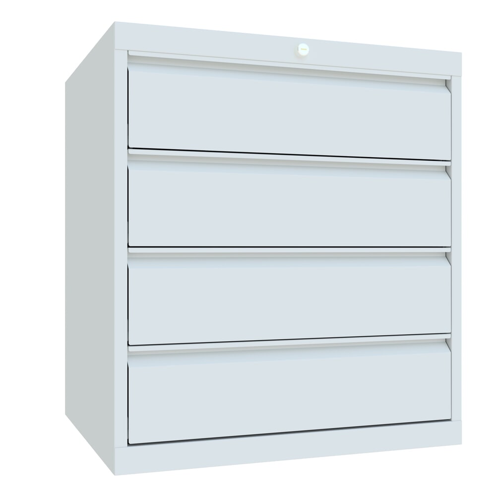Productafbeelding nr. 1: Ladekast PAVOY, hoogte 800 mm, laden 4x175 mm, breedte 715 mm, lichtgrijs, lichtgrijs