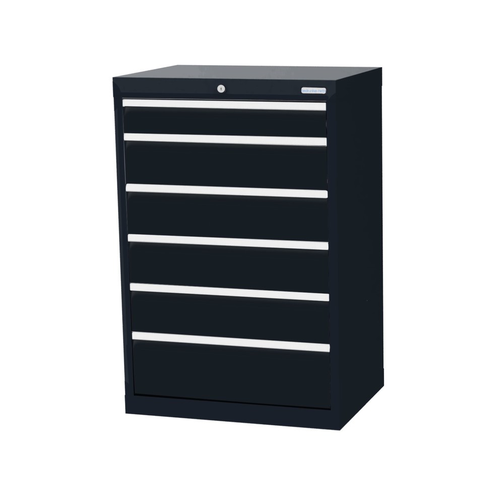 Product afbeelding: Ladekast Profi, laden 1x100 + 4x150 + 1x200 mm, breedte 680 mm, antracietgrijs, antracietgrijs