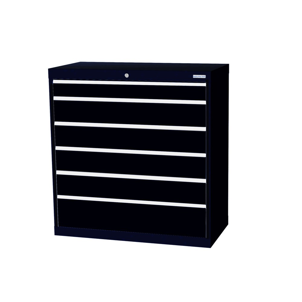 Product afbeelding: Ladekast Profi, laden 1x100 + 4x150 + 1x200 mm, breedte 980 mm, antracietgrijs, antracietgrijs