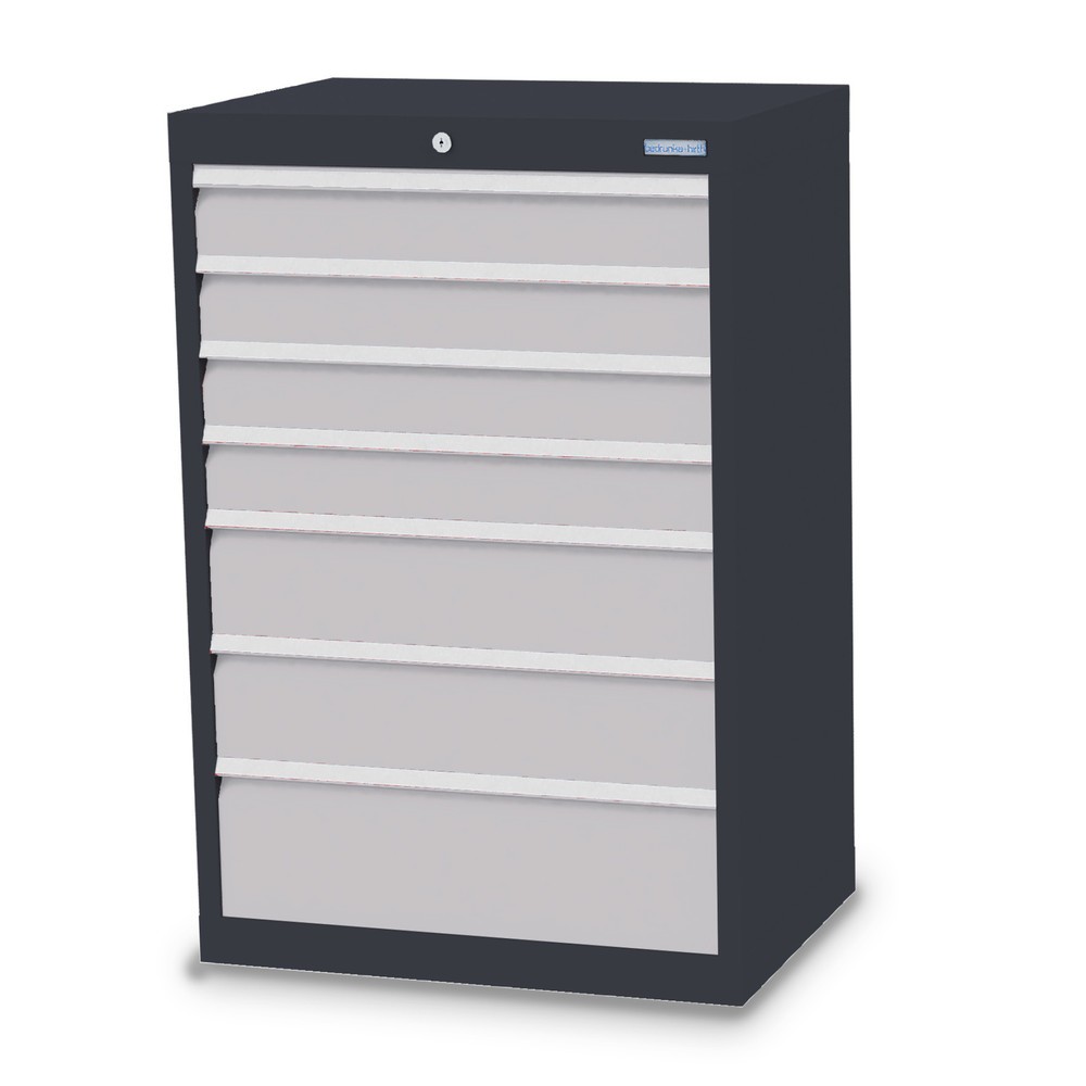 Product afbeelding: Ladekast Profi, laden 4x100 + 2x150 + 1x200 mm, breedte 680 mm, antracietgrijs, lichtgrijs