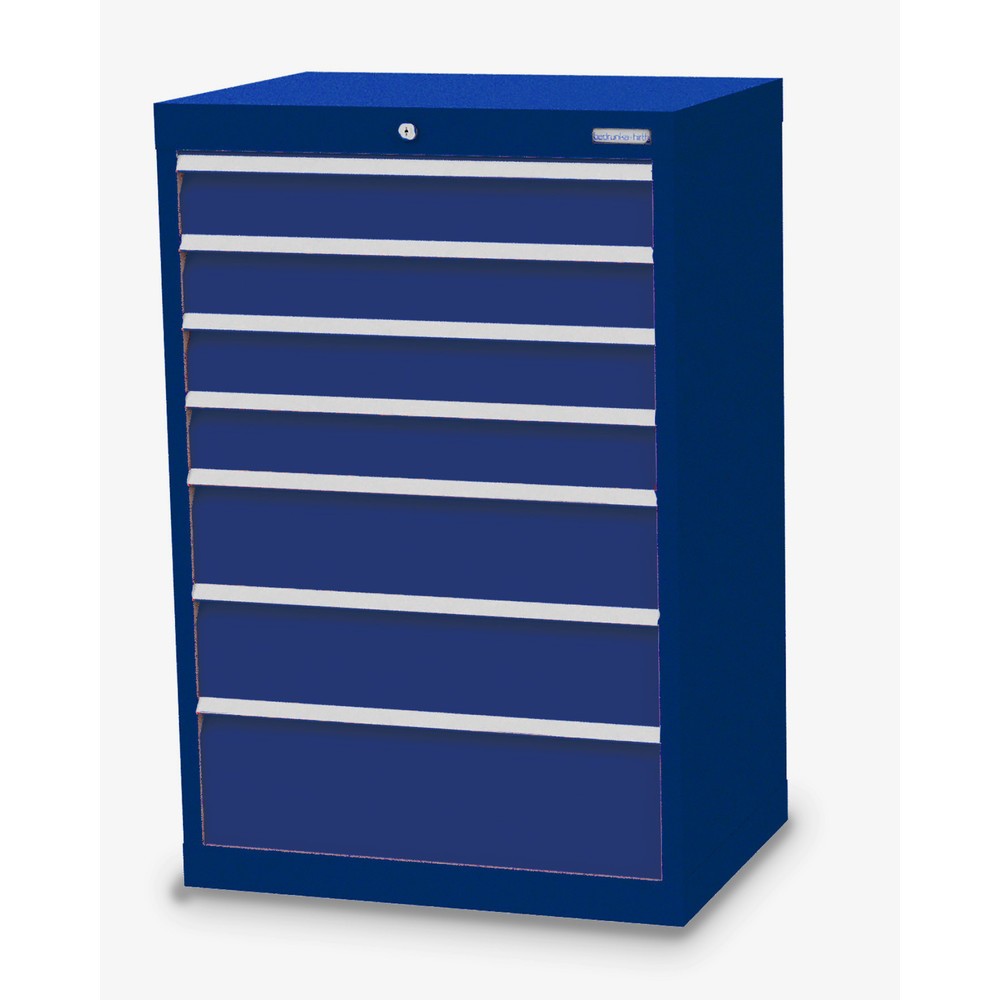 Product afbeelding: Ladekast Profi, laden 4x100 + 2x150 + 1x200 mm, breedte 680 mm, gentiaanblauw, gentiaanblauw