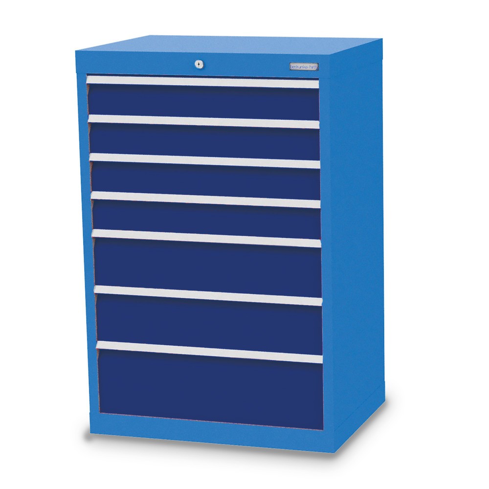 Product afbeelding: Ladekast Profi, laden 4x100 + 2x150 + 1x200 mm, breedte 680 mm, lichtblauw, gentiaanblauw