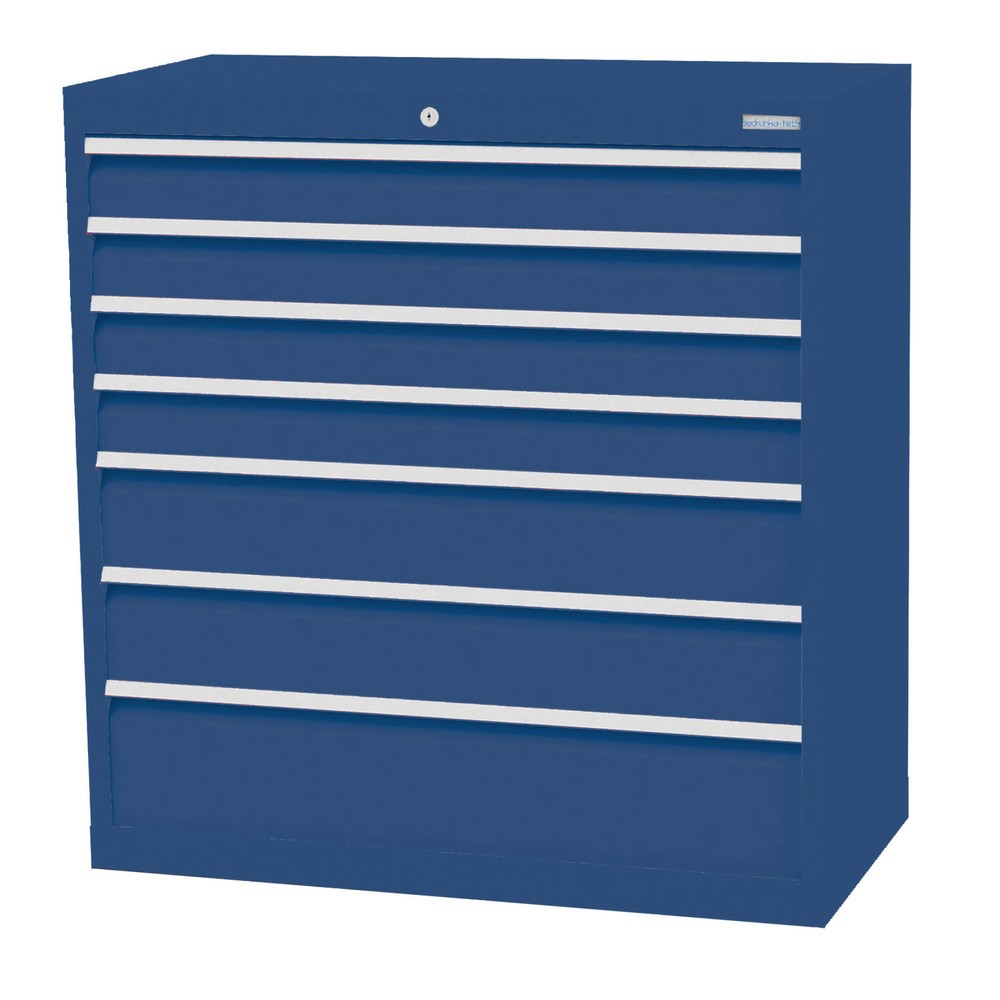 Product afbeelding: Ladekast Profi, laden 4x100 + 2x150 + 1x200 mm, breedte 980 mm, gentiaanblauw, gentiaanblauw
