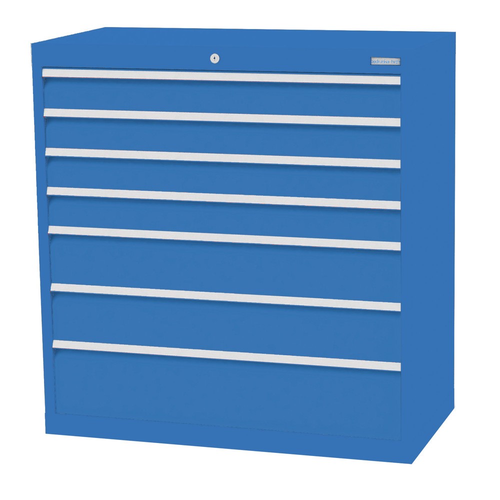 Product afbeelding: Ladekast Profi, laden 4x100 + 2x150 + 1x200 mm, breedte 980 mm, lichtblauw, lichtblauw