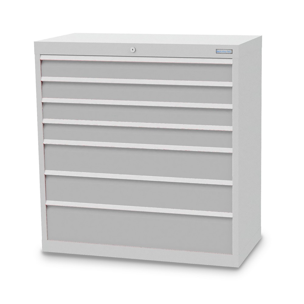 Product afbeelding: Ladekast Profi, laden 4x100 + 2x150 + 1x200 mm, breedte 980 mm, lichtgrijs, lichtgrijs