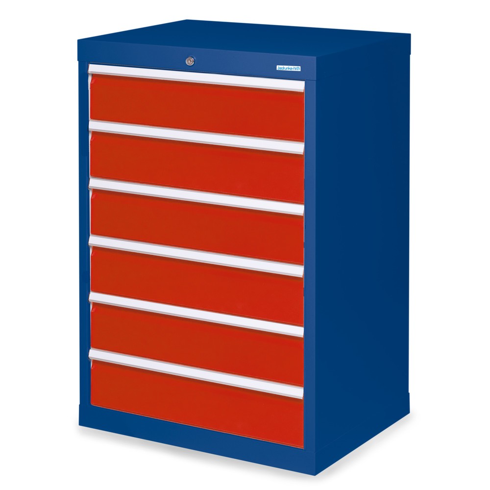 Product afbeelding: Ladekast Profi, laden 6x 150 mm, breedte 680 mm, gentiaanblauw, verkeersrood