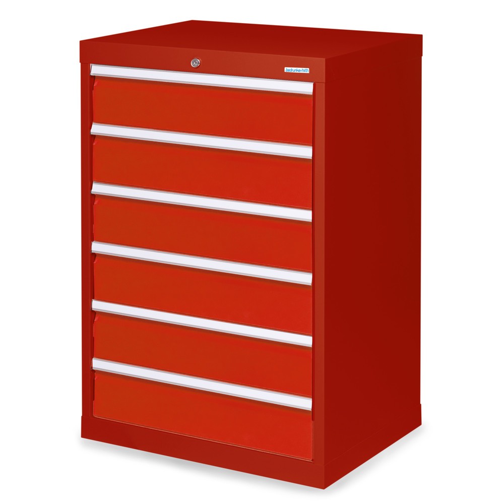 Product afbeelding: Ladekast Profi, laden 6x 150 mm, breedte 680 mm, robijnrood, verkeersrood