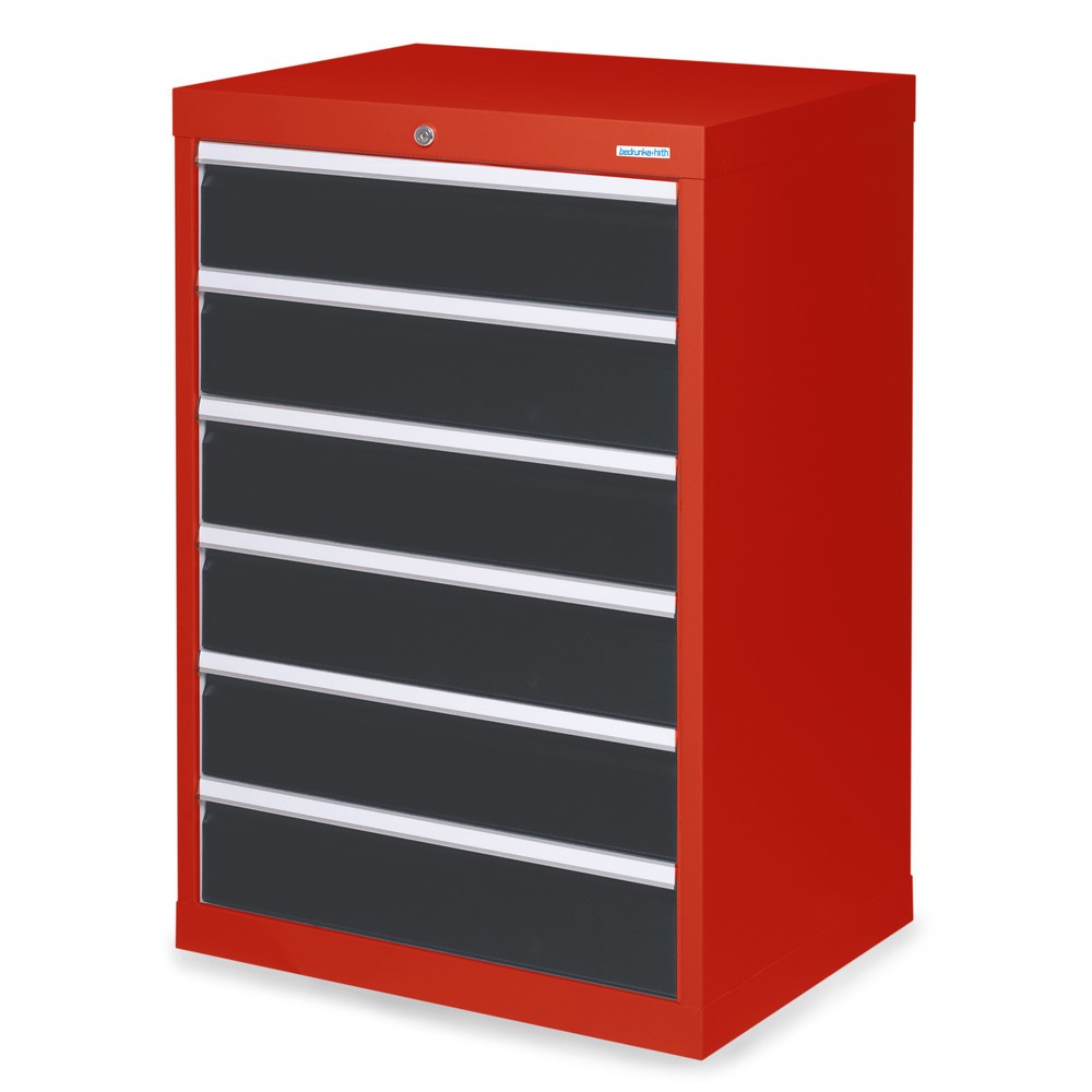 Product afbeelding: Ladekast Profi, laden 6x 150 mm, breedte 680 mm, verkeersrood, antracietgrijs