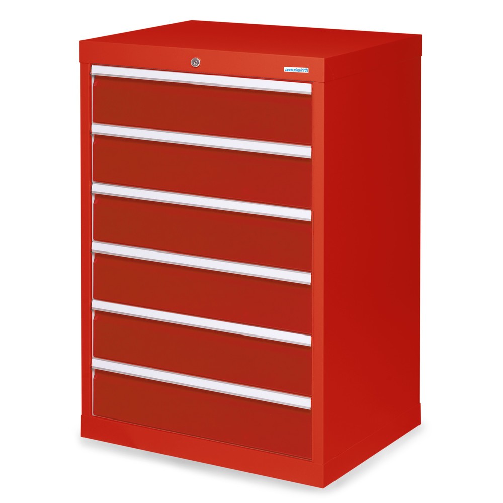 Product afbeelding: Ladekast Profi, laden 6x 150 mm, breedte 680 mm, verkeersrood, robijnrood