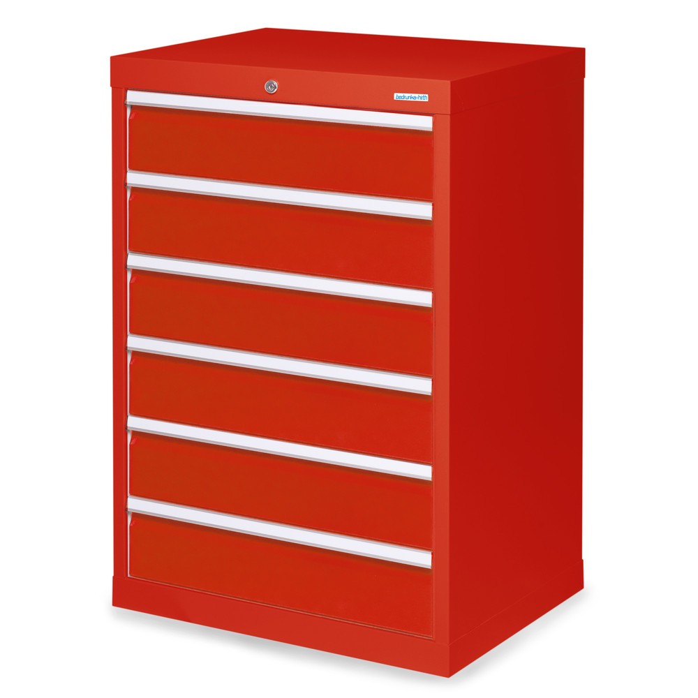 Product afbeelding: Ladekast Profi, laden 6x 150 mm, breedte 680 mm, verkeersrood, verkeersrood