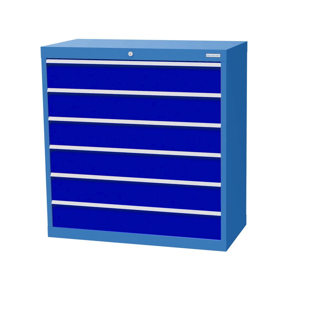 Product afbeelding: Ladekast Profi, laden 6x 150 mm, breedte 980 mm, lichtblauw, gentiaanblauw