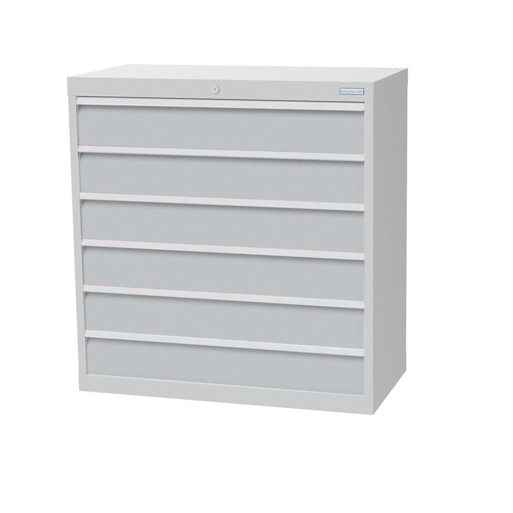 Product afbeelding: Ladekast Profi, laden 6x 150 mm, breedte 980 mm, lichtgrijs, lichtgrijs