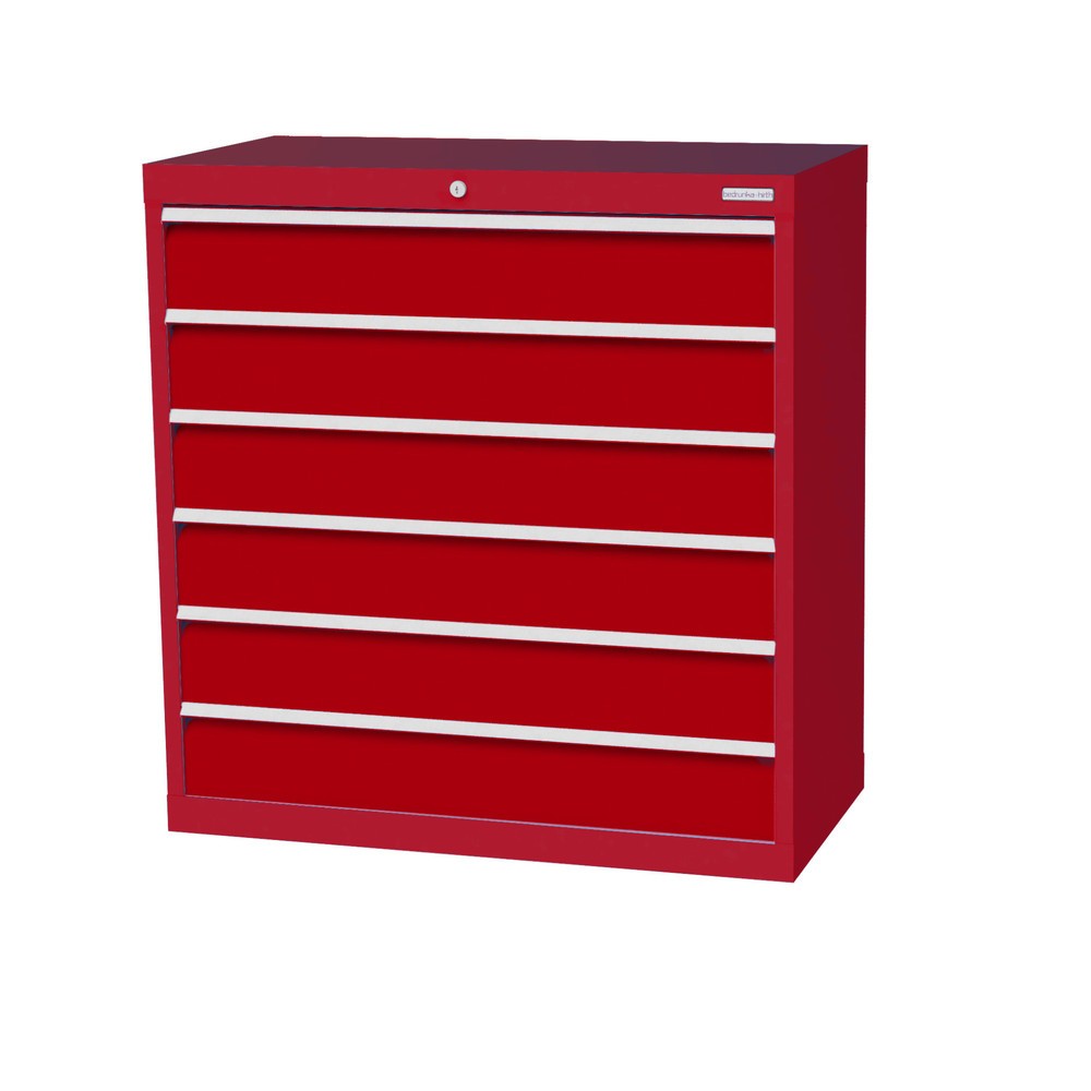 Product afbeelding: Ladekast Profi, laden 6x 150 mm, breedte 980 mm, robijnrood, robijnrood