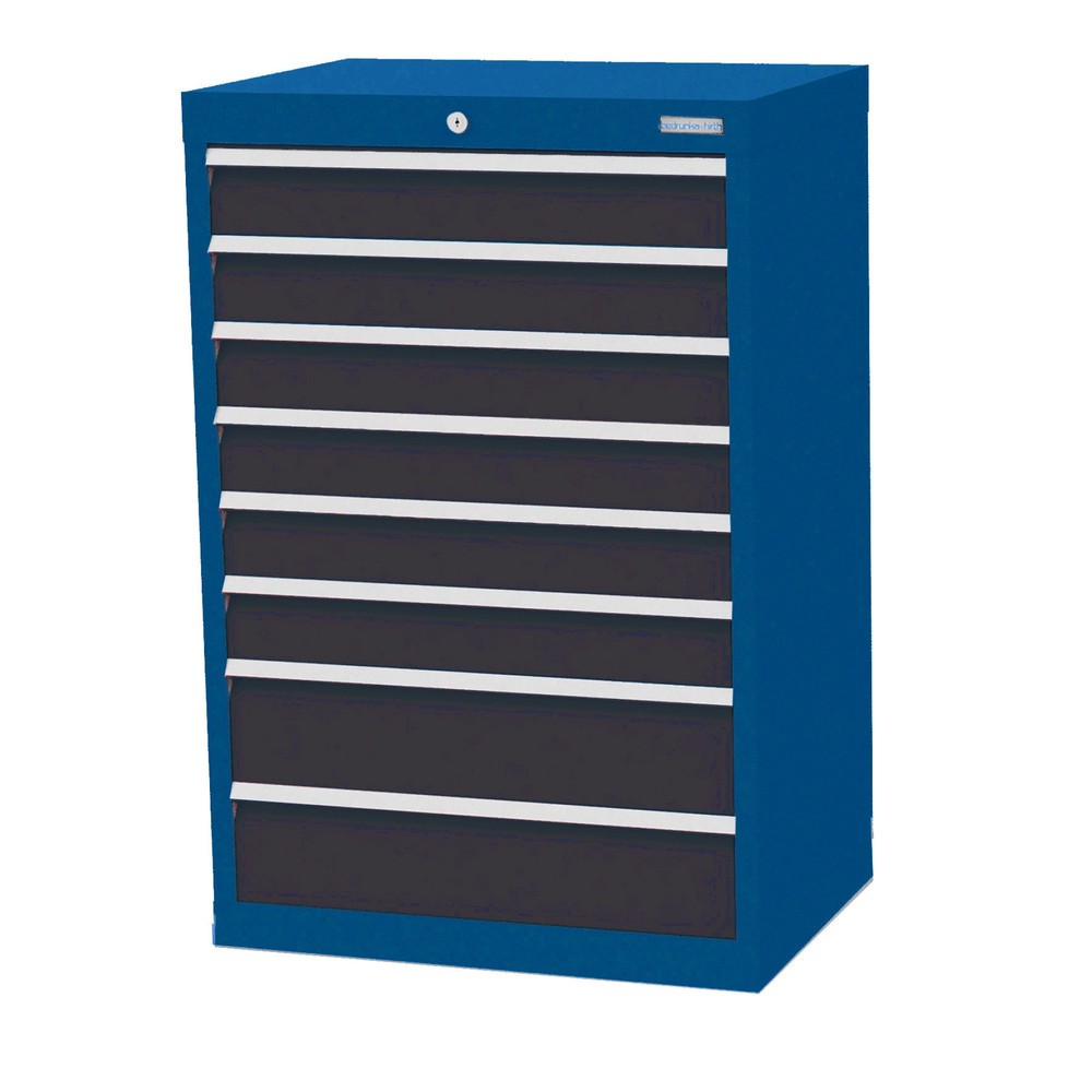 Product afbeelding: Ladekast Profi, laden 6x100 + 2x150 mm, breedte 680 mm, gentiaanblauw, antracietgrijs