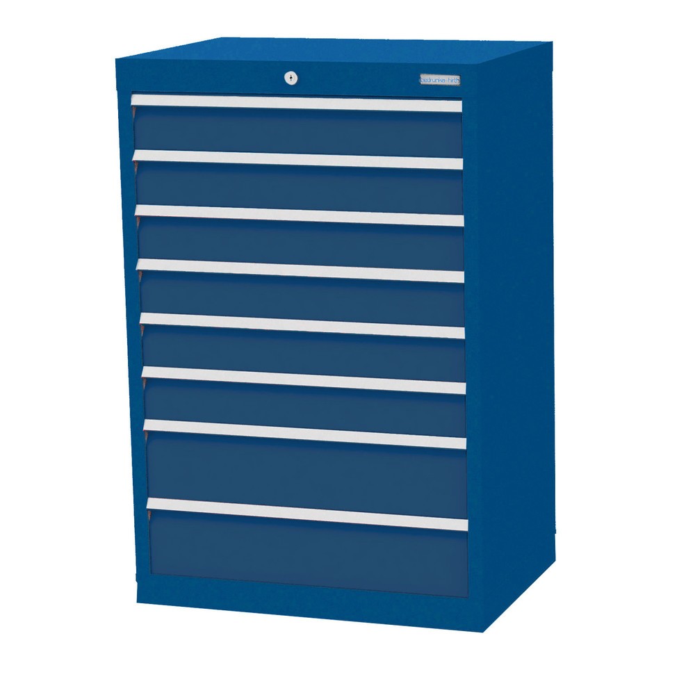 Product afbeelding: Ladekast Profi, laden 6x100 + 2x150 mm, breedte 680 mm, gentiaanblauw, gentiaanblauw