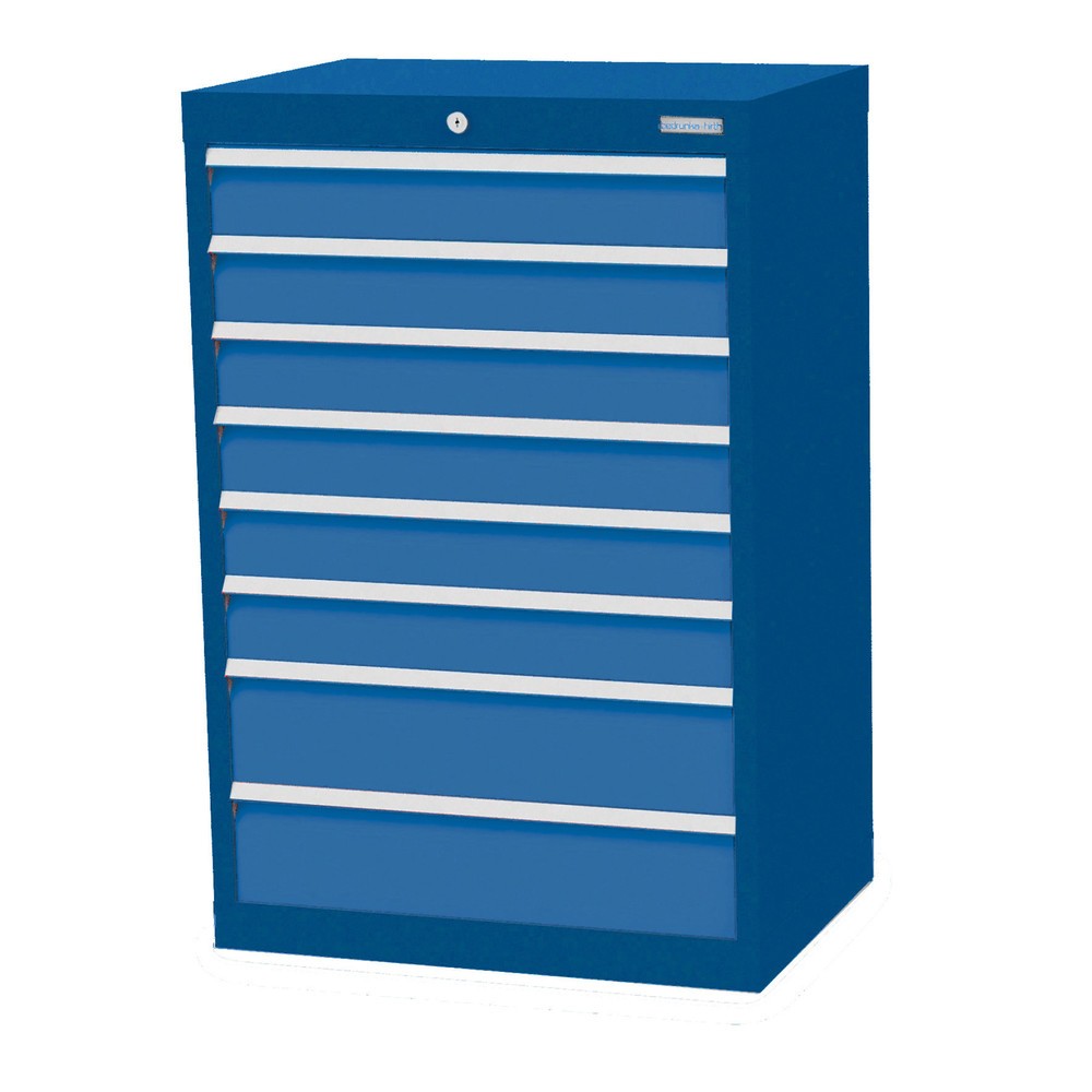 Product afbeelding: Ladekast Profi, laden 6x100 + 2x150 mm, breedte 680 mm, gentiaanblauw, lichtblauw