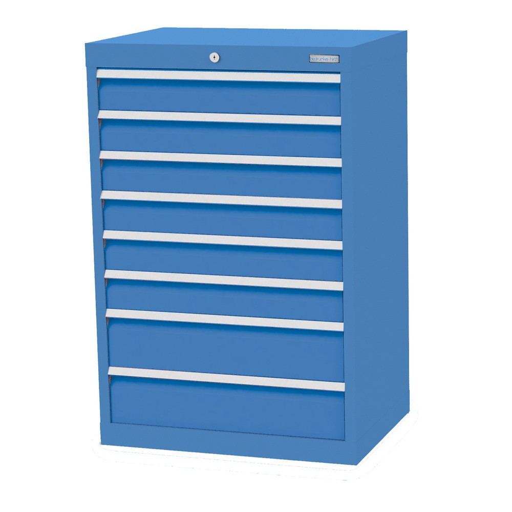Product afbeelding: Ladekast Profi, laden 6x100 + 2x150 mm, breedte 680 mm, lichtblauw, lichtblauw