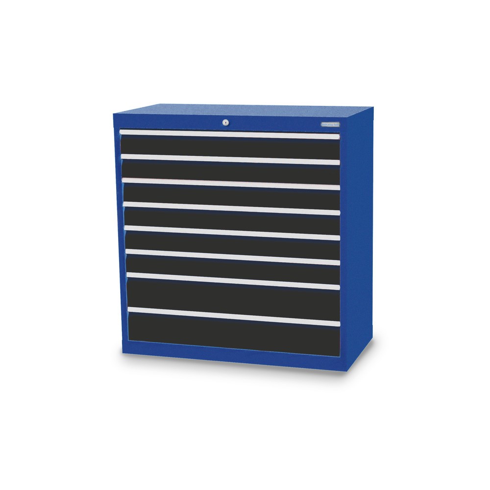 Product afbeelding: Ladekast Profi, laden 6x100 + 2x150 mm, breedte 980 mm, gentiaanblauw, antracietgrijs