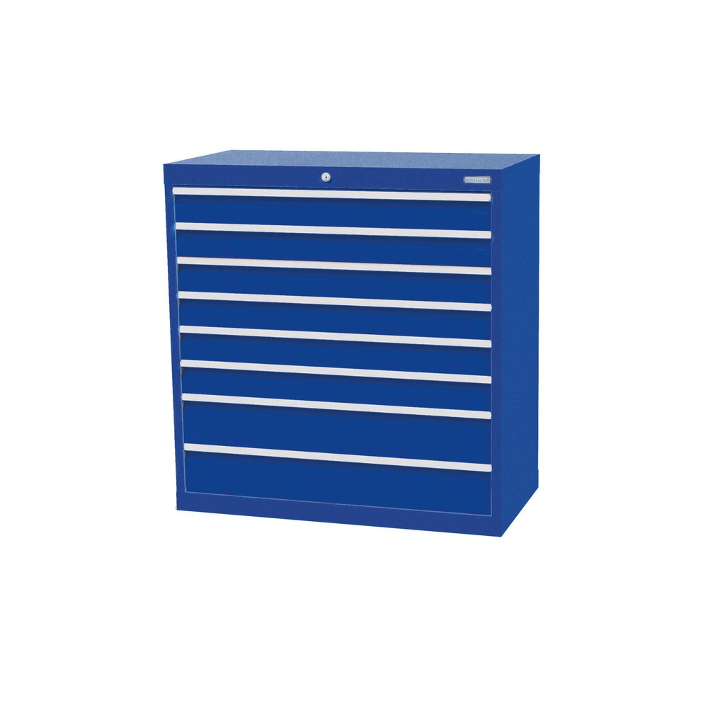 Product afbeelding: Ladekast Profi, laden 6x100 + 2x150 mm, breedte 980 mm, gentiaanblauw, gentiaanblauw