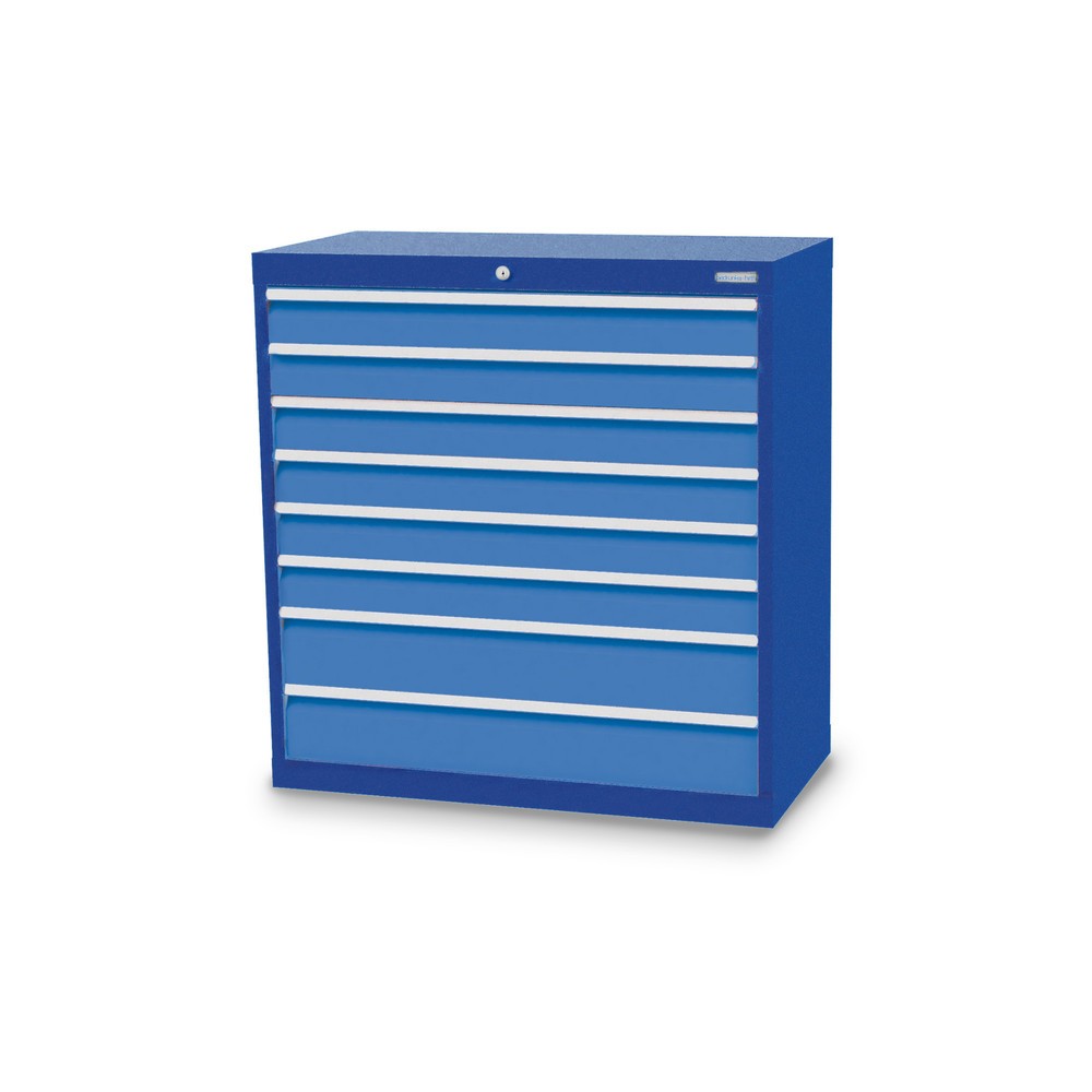 Product afbeelding: Ladekast Profi, laden 6x100 + 2x150 mm, breedte 980 mm, gentiaanblauw, lichtblauw