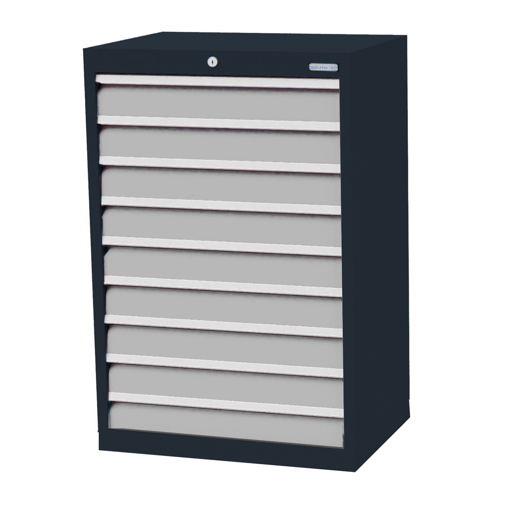 Product afbeelding: Ladekast Profi, laden 9x100 mm, breedte 680 mm, antracietgrijs, lichtgrijs