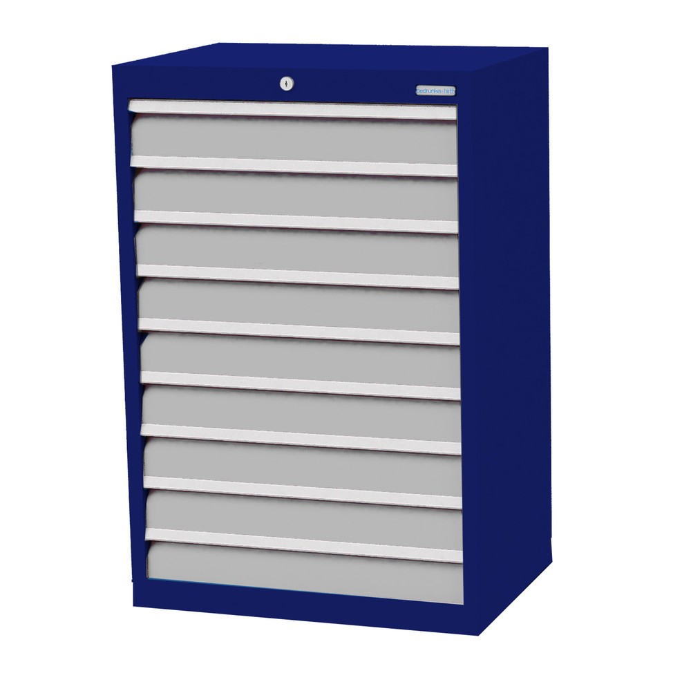 Product afbeelding: Ladekast Profi, laden 9x100 mm, breedte 680 mm, gentiaanblauw, lichtgrijs