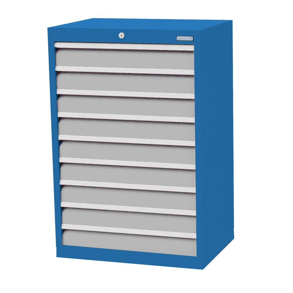 Product afbeelding: Ladekast Profi, laden 9x100 mm, breedte 680 mm, lichtblauw, lichtgrijs