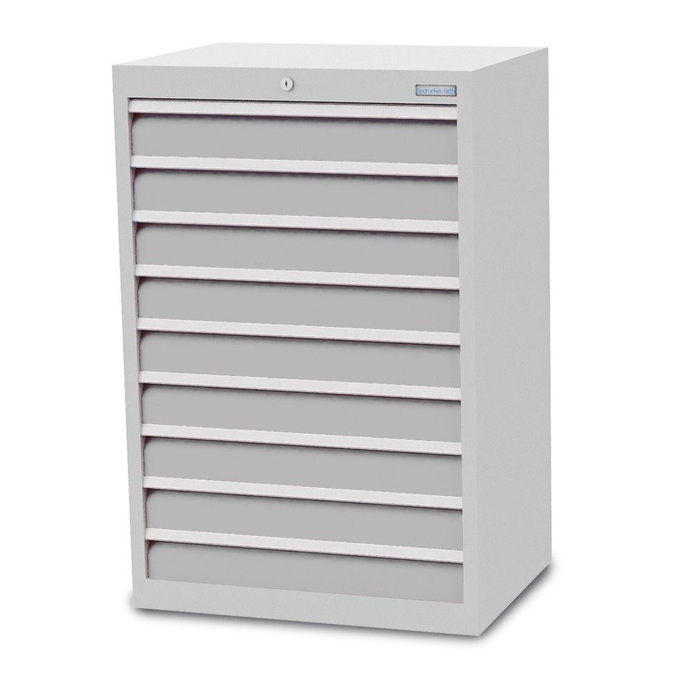 Product afbeelding: Ladekast Profi, laden 9x100 mm, breedte 680 mm, lichtgrijs, lichtgrijs