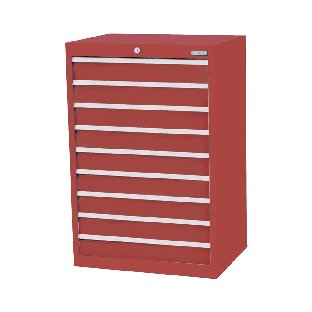 Product afbeelding: Ladekast Profi, laden 9x100 mm, breedte 680 mm, robijnrood, robijnrood