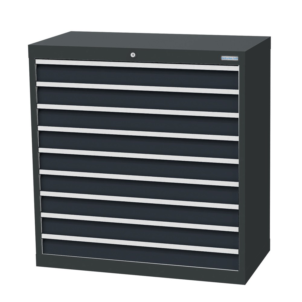 Productafbeelding nr. 1: Ladekast Profi, laden 9x100 mm, breedte 980 mm, antracietgrijs, antracietgrijs