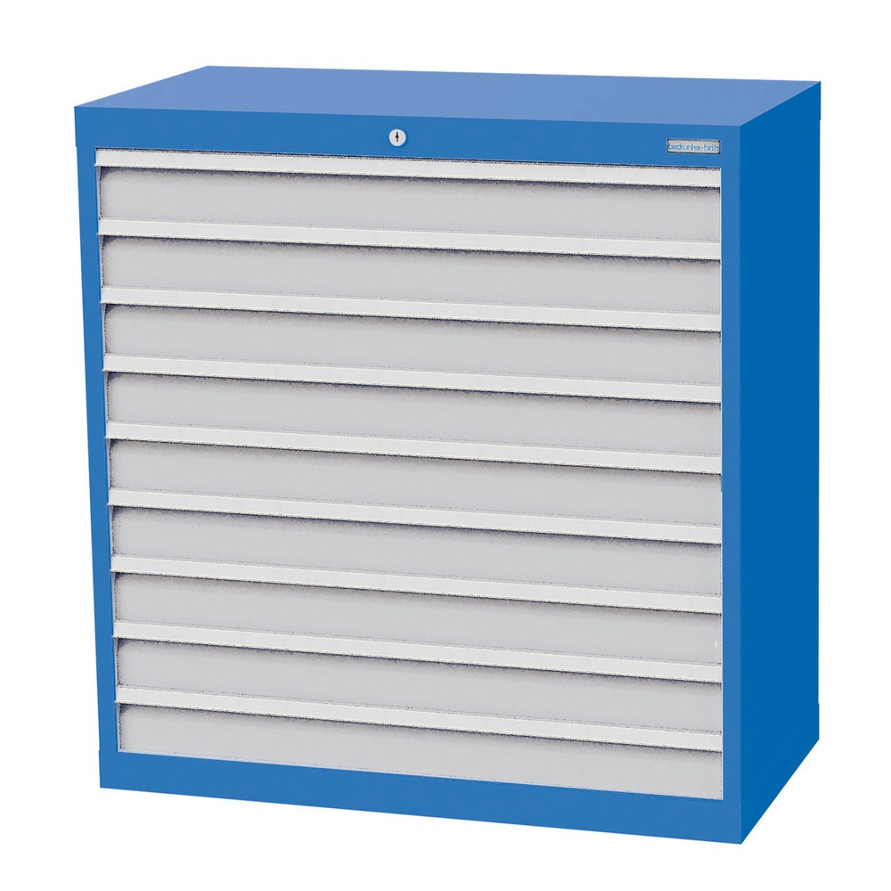 Product afbeelding: Ladekast Profi, laden 9x100 mm, breedte 980 mm, lichtblauw, lichtgrijs