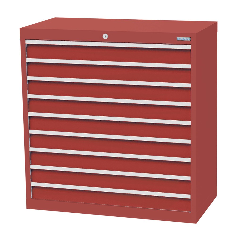 Product afbeelding: Ladekast Profi, laden 9x100 mm, breedte 980 mm, robijnrood, robijnrood