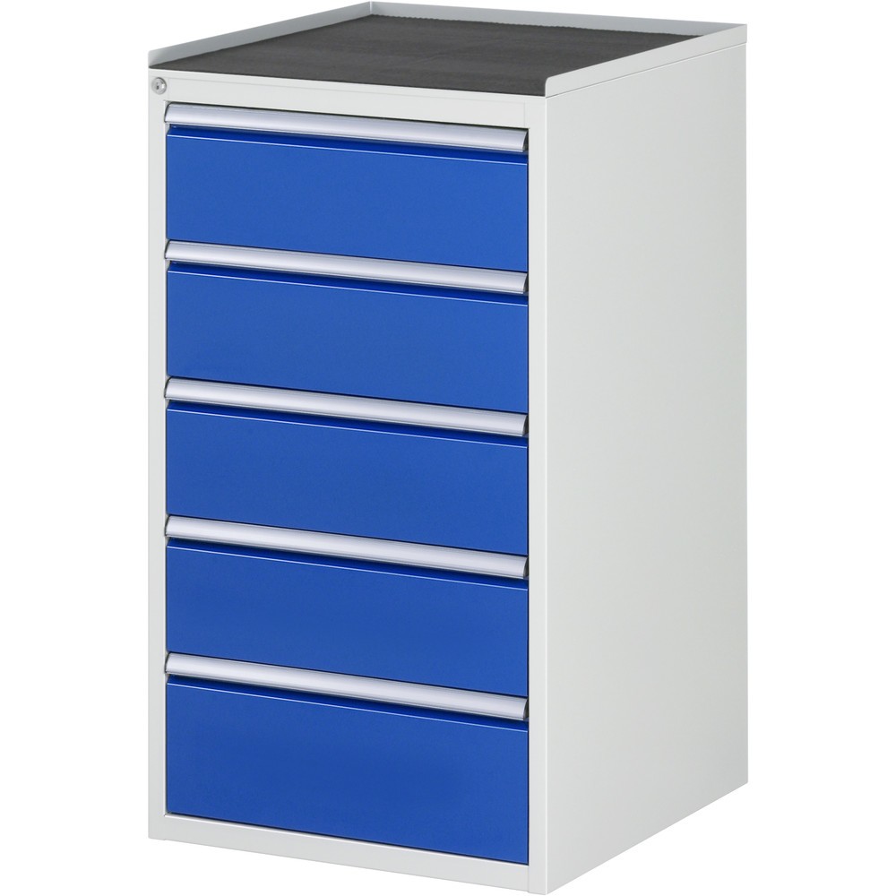 Productafbeelding nr. 1: RAU ladekast serie 7000, h x b x d 1.035 x 580 x 650 mm, met 5 lades maat L, metalen blad