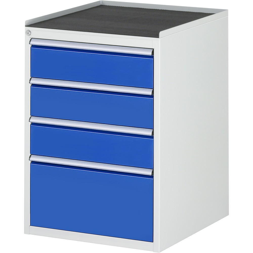 Productafbeelding nr. 1: RAU ladekast serie 7000, h x b x d 825 x 580 x 650 mm, met 4 lades maat L, metalen blad
