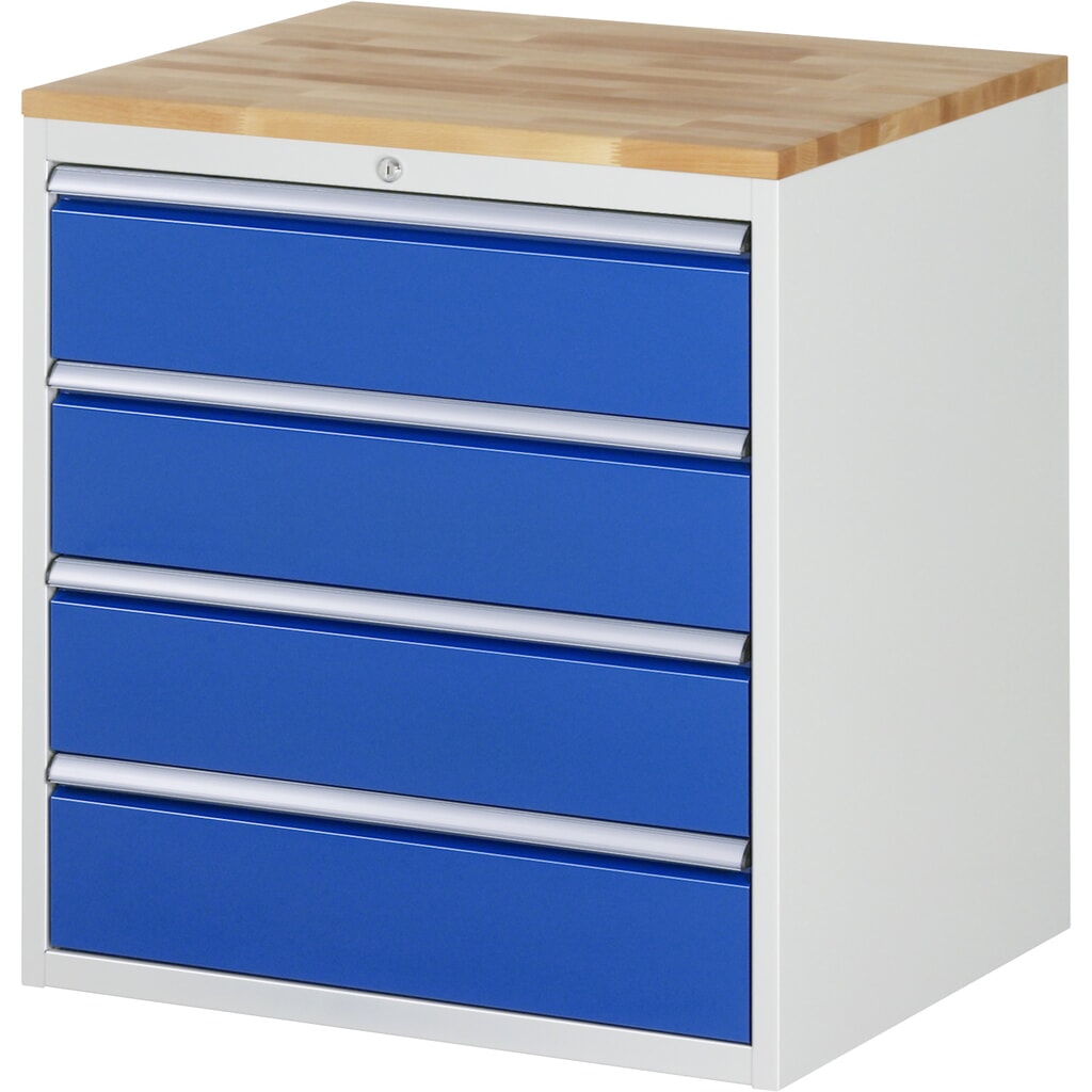 RAU ladekast serie 7000, h x b x d 825 x 770 x 650 mm, met 4 lades maat XL, beuken blad Product afbeelding: RAU ladekast serie 7000, h x b x d 825 x 770 x 650 mm, met 4 lades maat XL, beuken blad