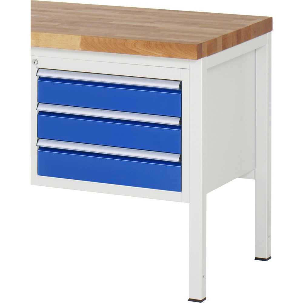 Productafbeelding nr. 1: Ladekast RAU serie 7000, onderbouwkast, hxbxd 440 x 580 x 650 mm, 3 lades 3 x 120 mm