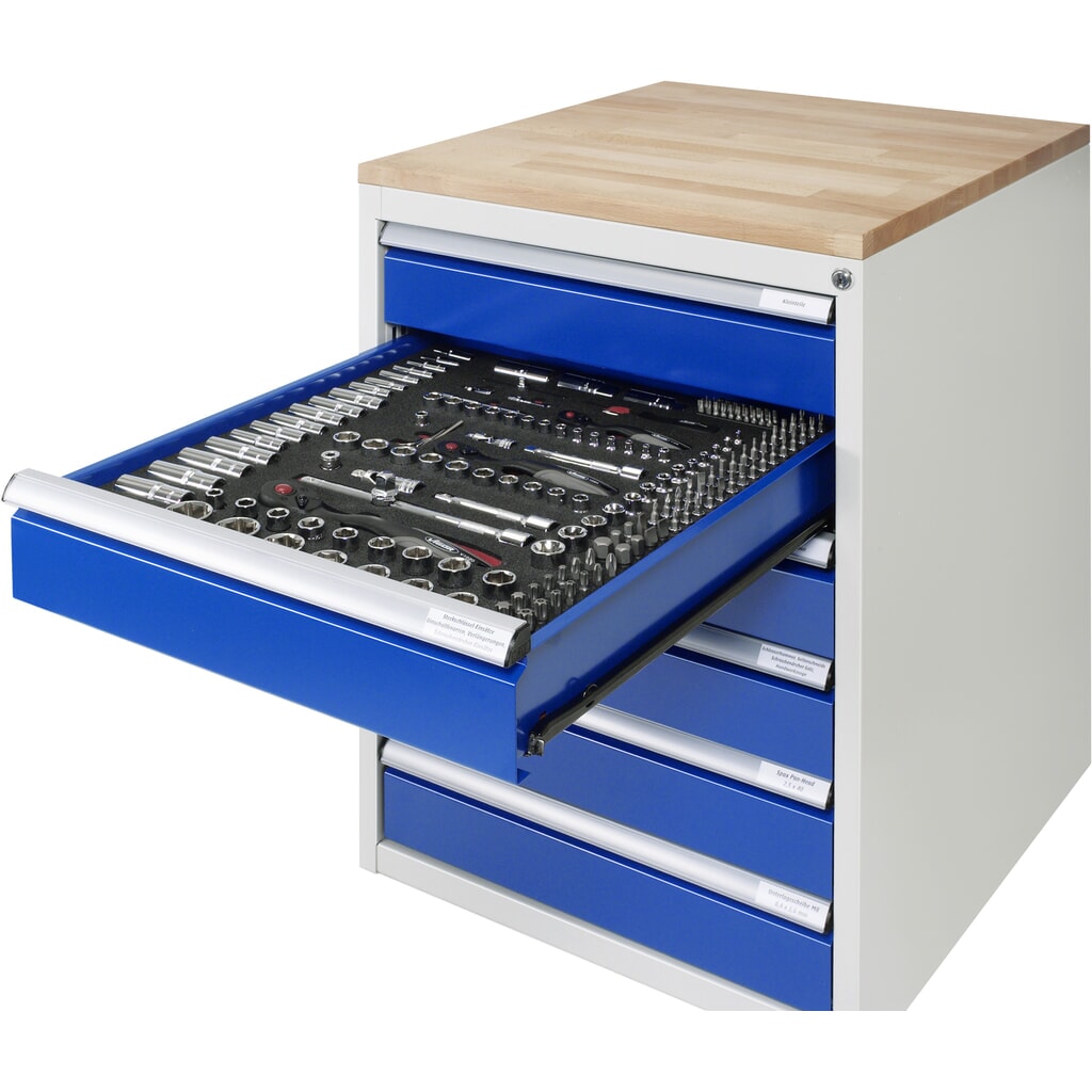 Ladekast RAU serie 7000, onderbouwkast, hxbxd 620 x 580 x 650 mm, 4 lades 2 x 120, 2 x 150 mm Productafbeelding nr. 2: Ladekast RAU serie 7000, onderbouwkast, hxbxd 620 x 580 x 650 mm, 4 lades 2 x 120, 2 x 150 mm