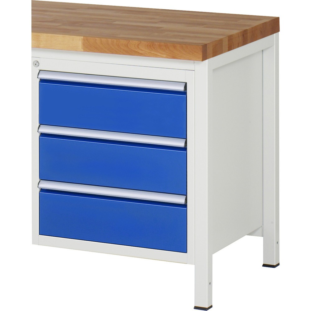 Product afbeelding: Ladekast RAU serie 7000, onderbouwkast, hxbxd 620 x 580 x 650 mm, 3 lades 3 x 180 mm