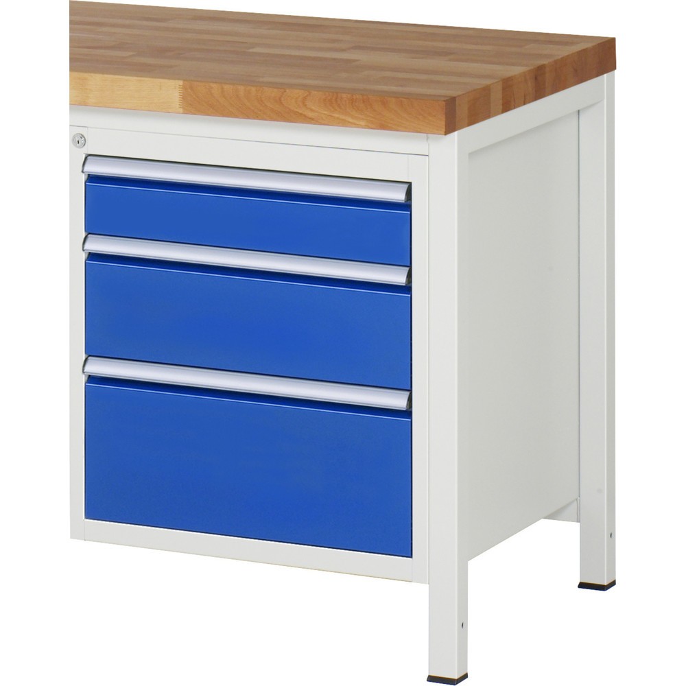 Productafbeelding nr. 1: Ladekast RAU serie 7000, onderbouwkast, hxbxd 620 x 580 x 650 mm, 3 lades 1 x 120, 1 x 180, 1 x 240 mm