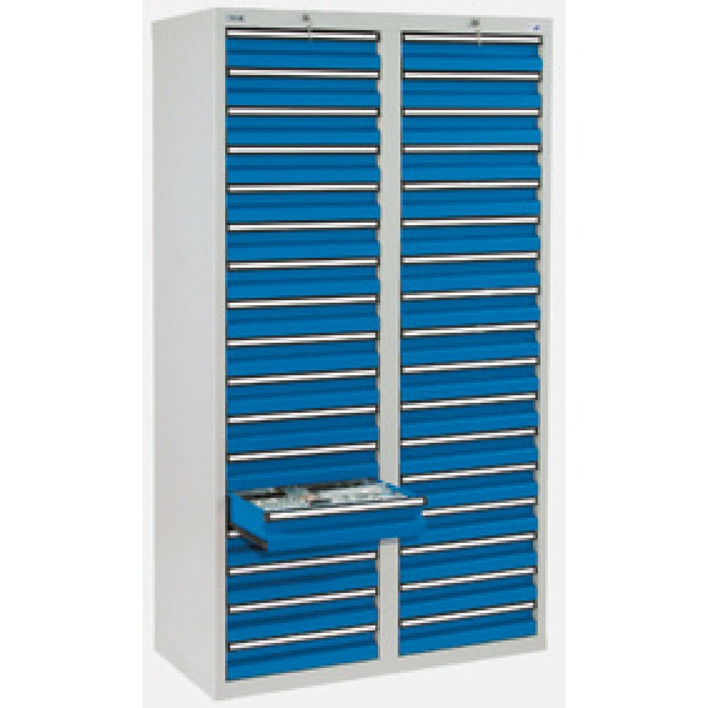 Product afbeelding: Ladekast stumpf®, laden 34x100 mm, hxbxd 1.800 x 1.000 x 500 mm, lichtgrijs