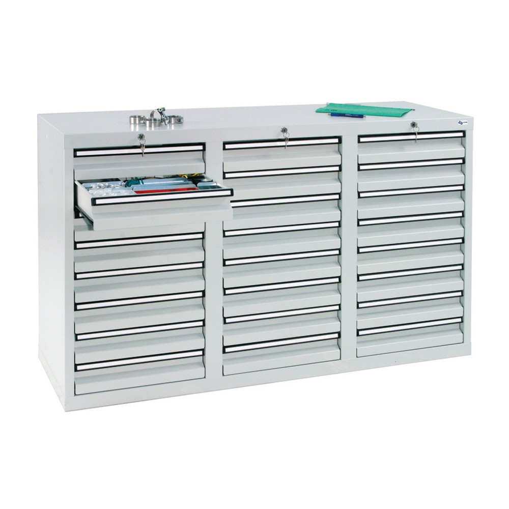 Product afbeelding: Ladenkast stumpf®, laden 24x100 mm, hxbxd 900 x 1.500 x 500 mm, lichtgrijs