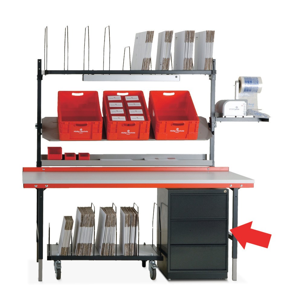 Product afbeelding: Ladekast voor paktafelsysteem, 3 lades
