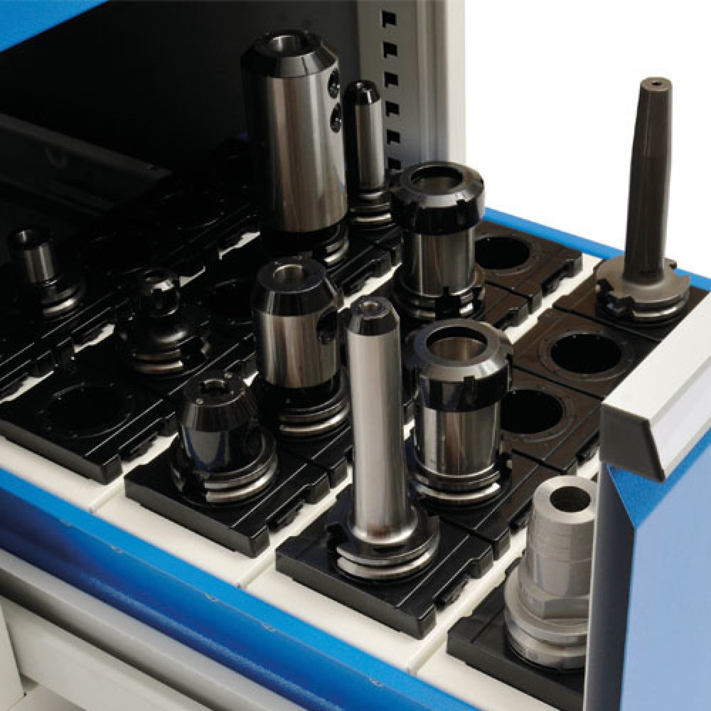 Productafbeelding nr. 3: Ladenkast voor CNC-werktuigen, 2 laden, hxbxd 1.019 x 705 x 736 mm, VDI 30 (70 stuks)