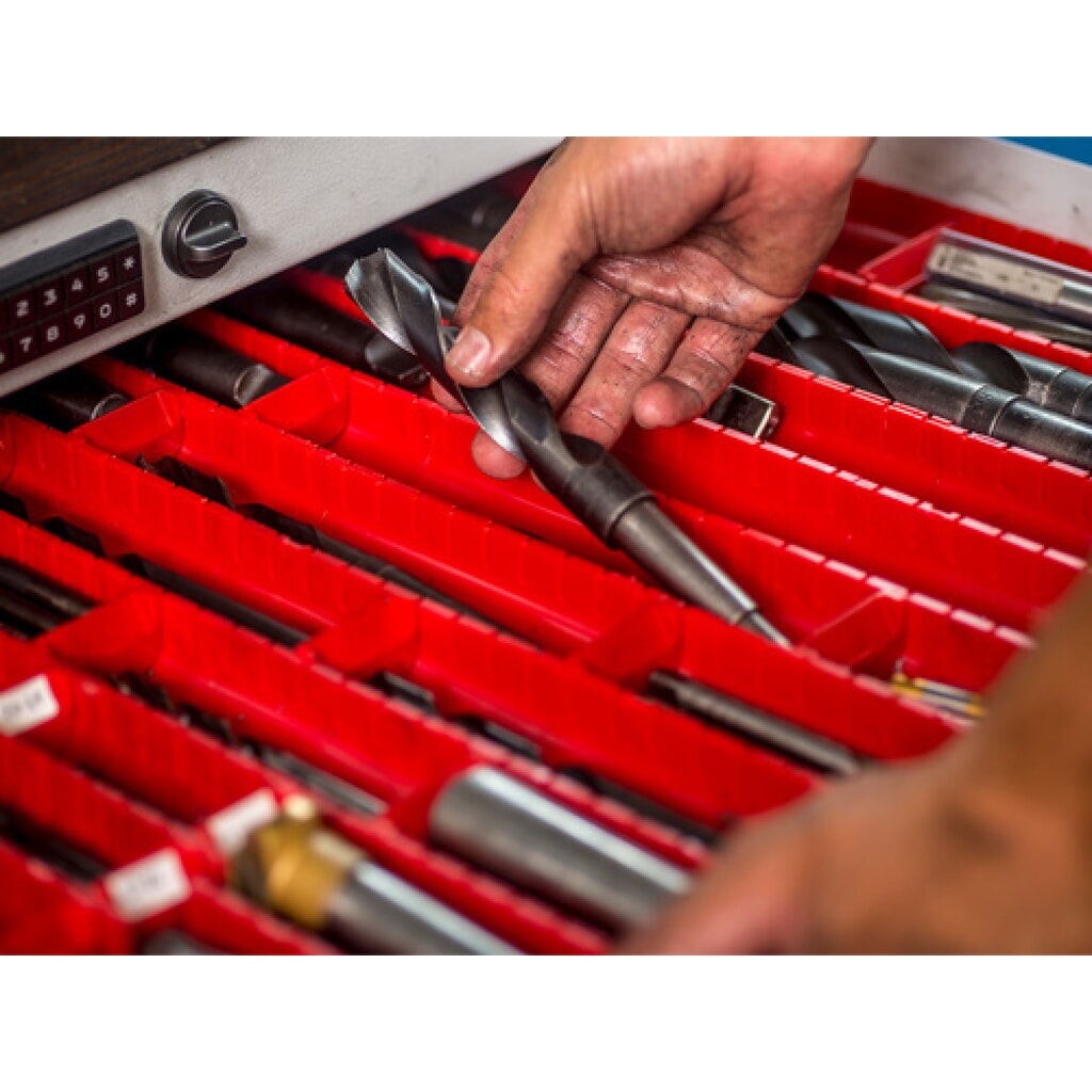 Ladeverdeler met vakken voor gereedschapswagen, fronthoogte 100 mm Productafbeelding nr. 2: Ladeverdeler met vakken voor gereedschapswagen, fronthoogte 100 mm
