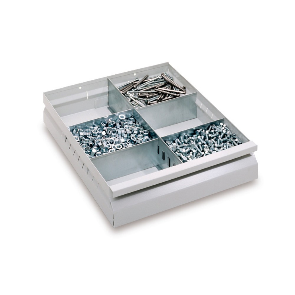 Product afbeelding: Ladeverdeler voor kasten met rolgeleiders, 2 IW, voor fronthoogte 100 mm