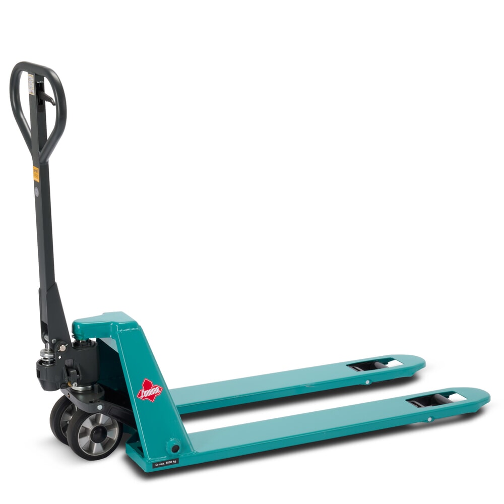 Productafbeelding nr. 1: Lage handpalletwagen Ameise® PTM 1.5 Low, draagvermogen 1.500 kg, vorklengte 1.150 mm, massief rubber / polyurethaan